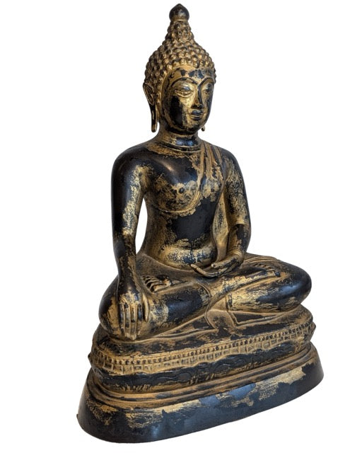 Seated Mandalay Buddha in Bhumisparsha Mudra