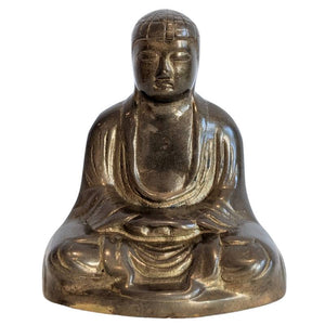Japanse bronzen meditatie-Boeddha (Dhyana Mudra) – lot 136