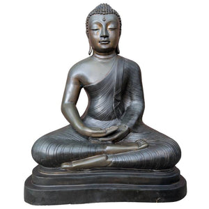 Grote bronzen Boeddha – Sri Lanka 16,8 kg en antiek