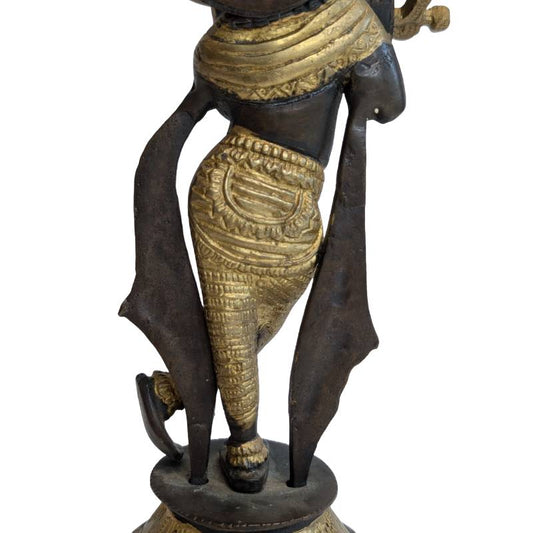 Handgemaakt Krishna bronzen beeld