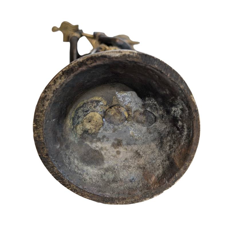 Traditioneel bronzen Krishna beeldje