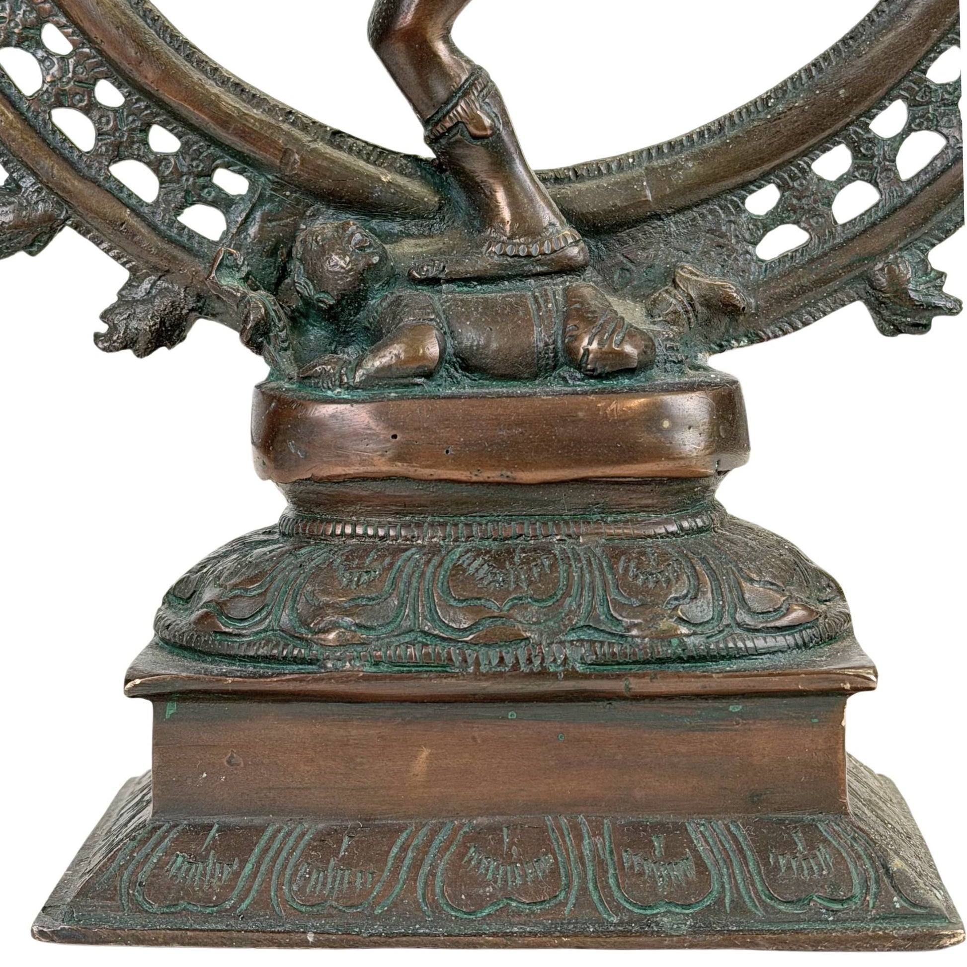 Antiek Bronzen Shiva Nataraja Beeld
