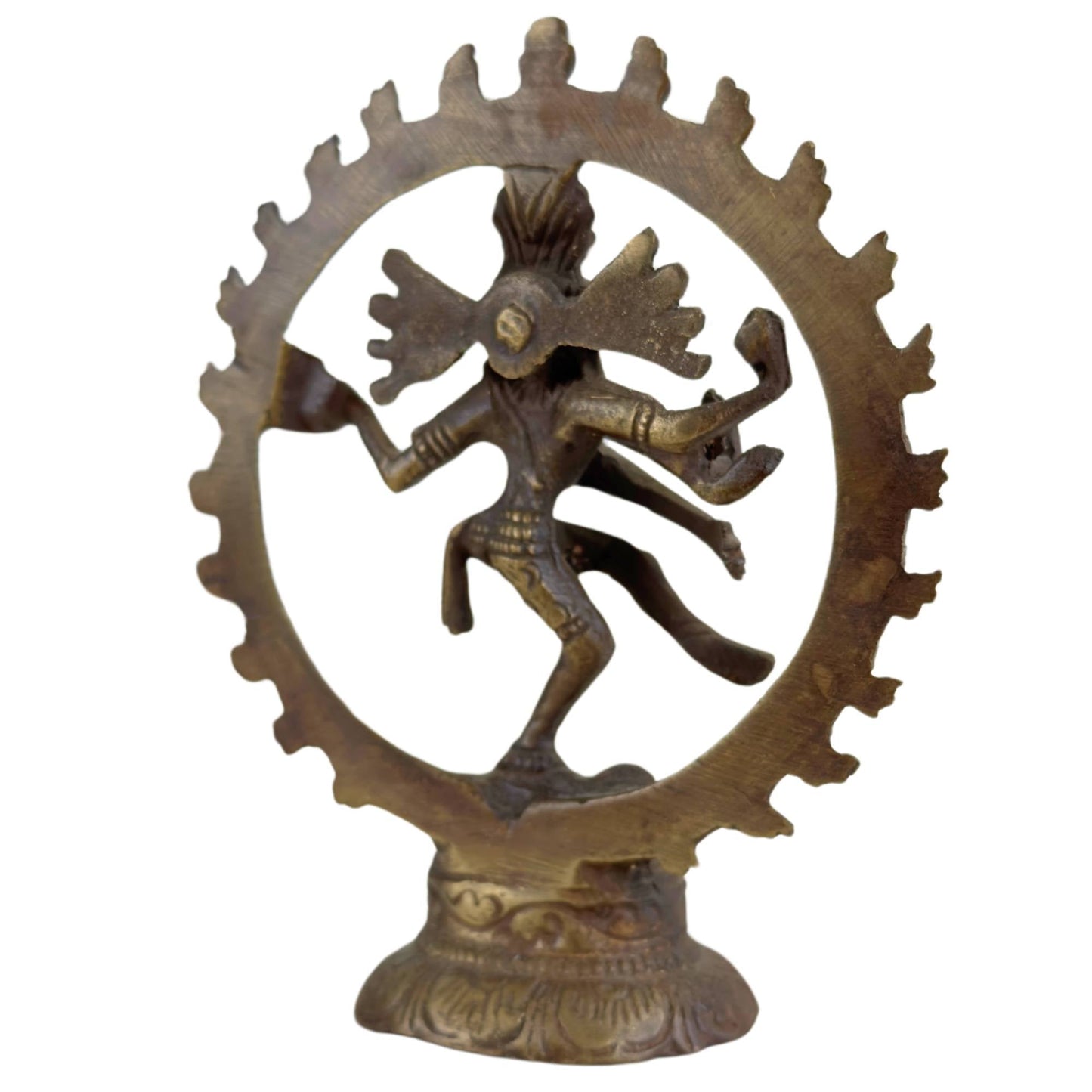 Let op 3x Shiva Nataraja Beelden – India – Kosmische Dans uitgevoerd in Brons.