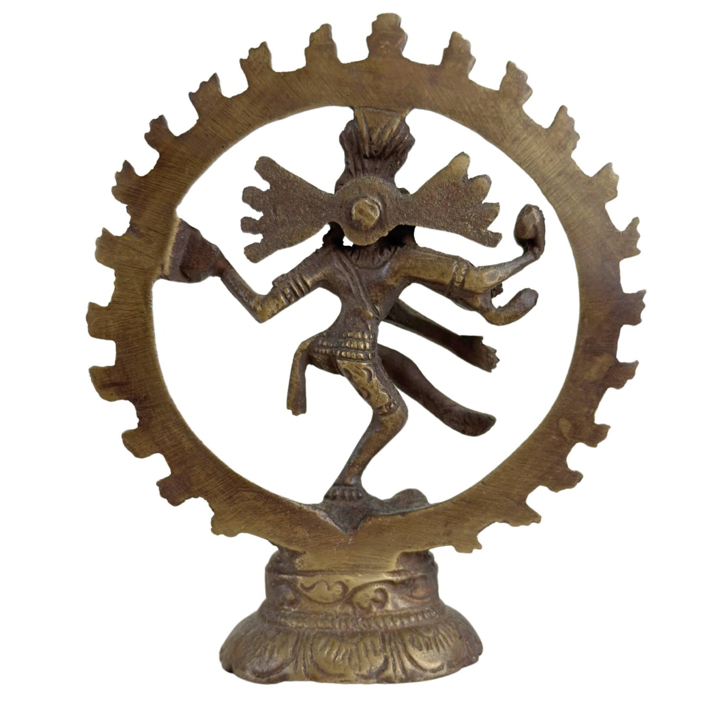 Let op 3x Shiva Nataraja Beelden – India – Kosmische Dans uitgevoerd in Brons.