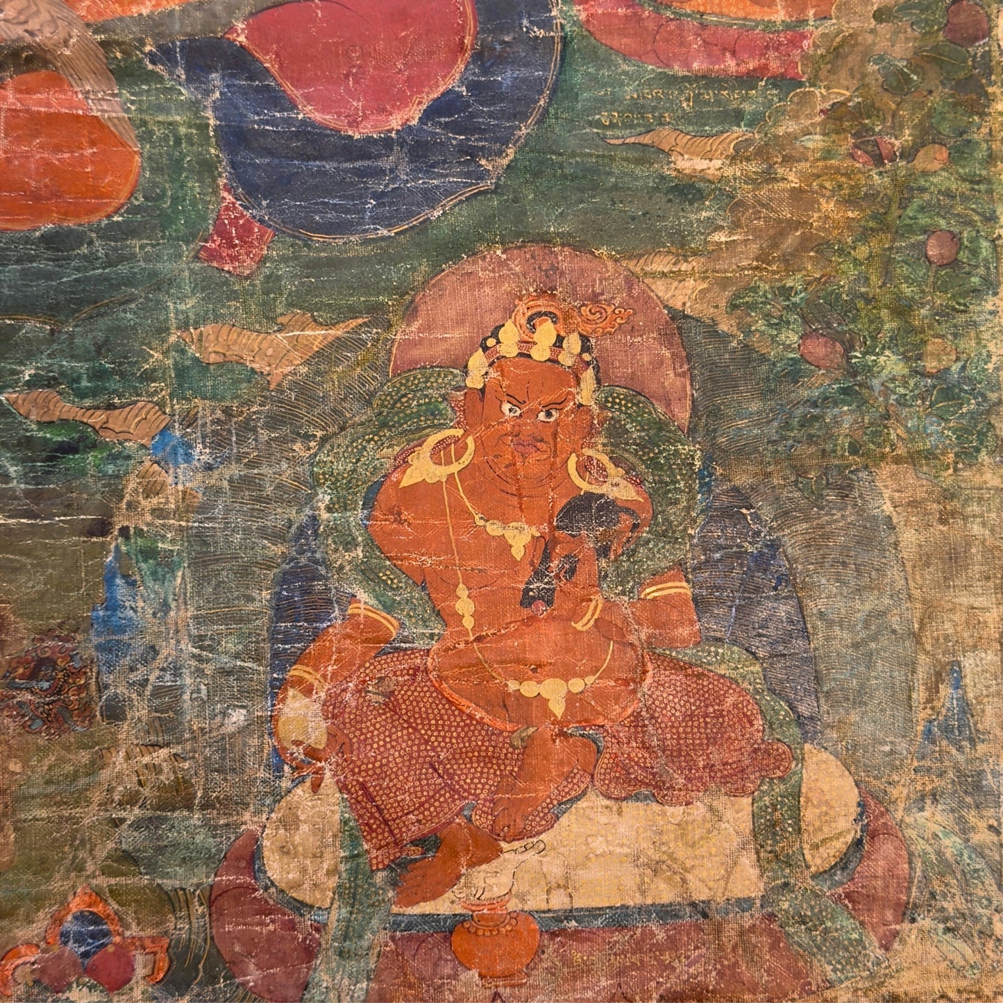 Monumentale Tibetaanse Sakya Lineage Thangka met Hevajra – Vroege Ngor-traditie, tweede helft 15e eeuw