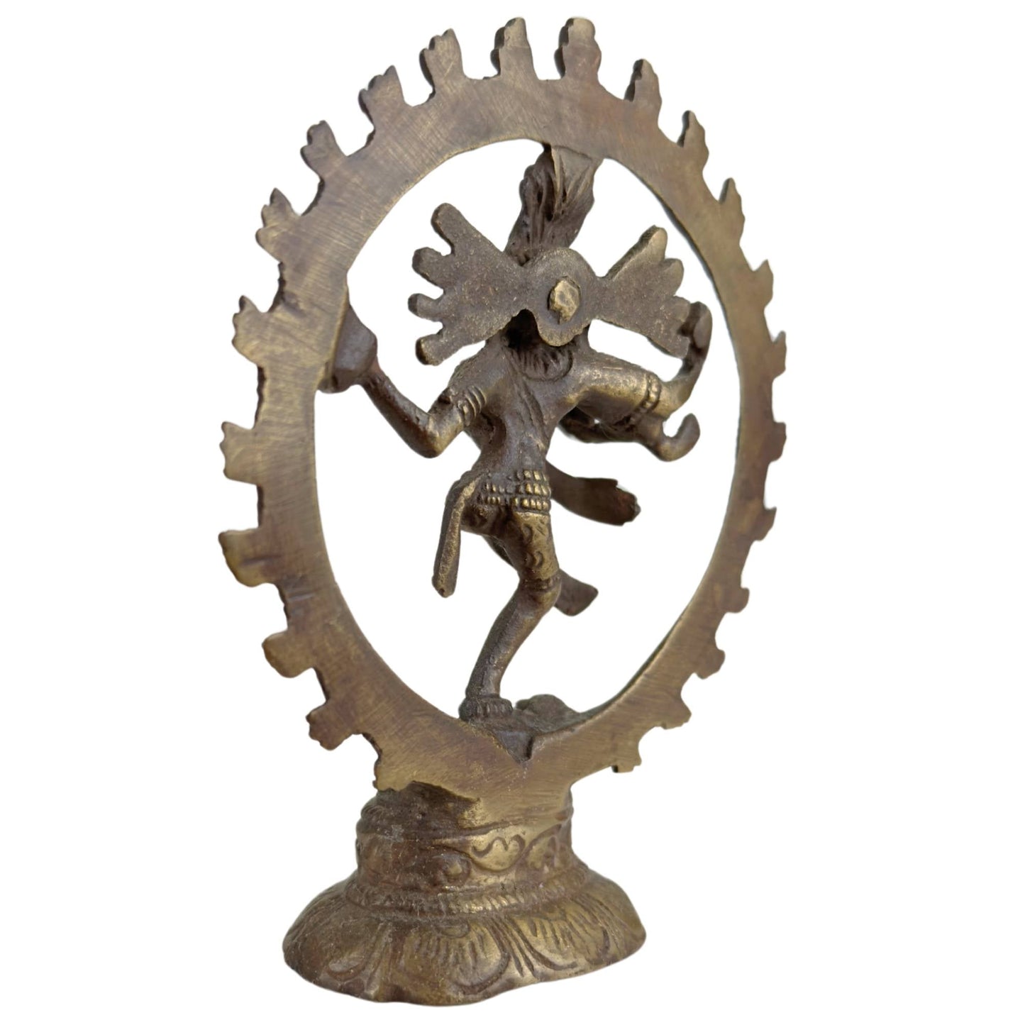 Let op 3x Shiva Nataraja Beelden – India – Kosmische Dans uitgevoerd in Brons.