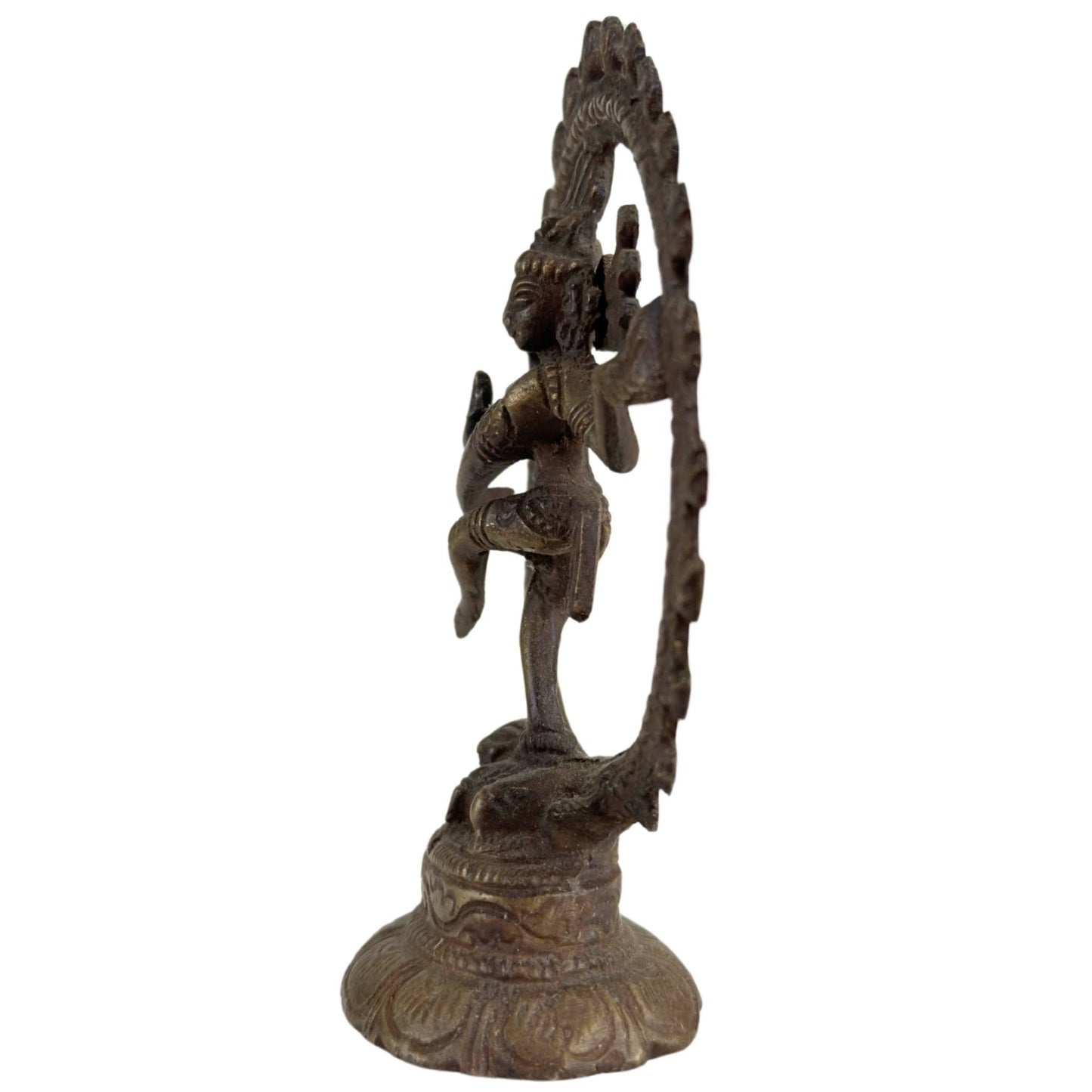 Let op 3x Shiva Nataraja Beelden – India – Kosmische Dans uitgevoerd in Brons.