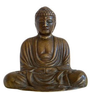 16th–17th Century Japanese Solid Bronze Meditation Buddha – 7.5 cm