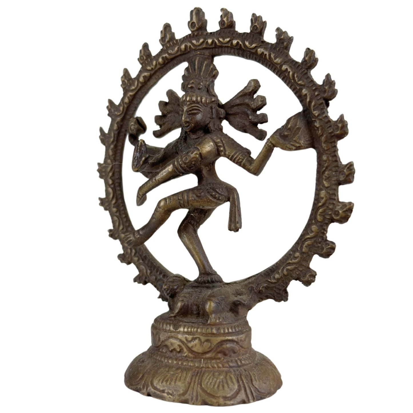 Let op 3x Shiva Nataraja Beelden – India – Kosmische Dans uitgevoerd in Brons.