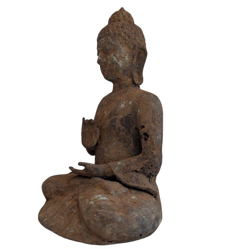 Large Burmese bronze Buddha, 50 cm high