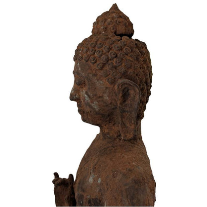 Old Burmese ritual Buddha in bronze