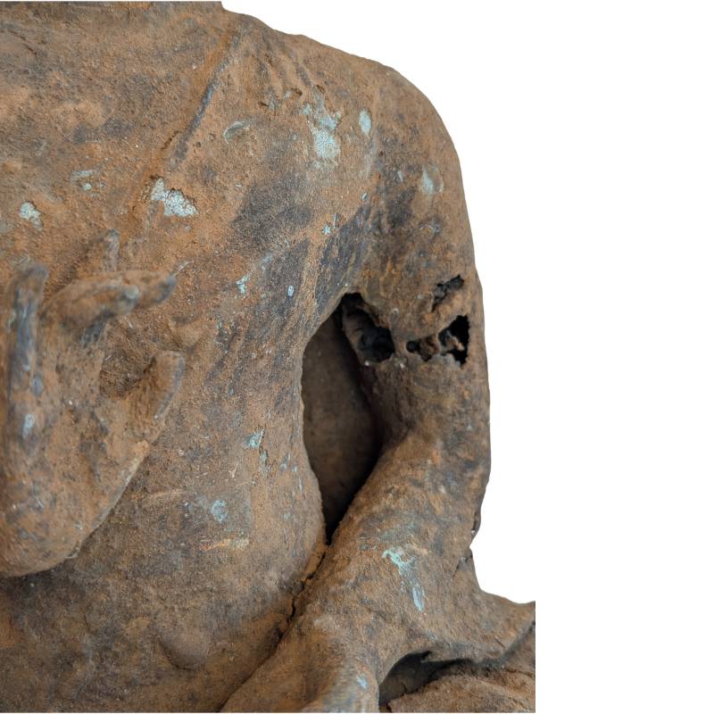 Myanmar Theravada bronze Buddha with calm presence