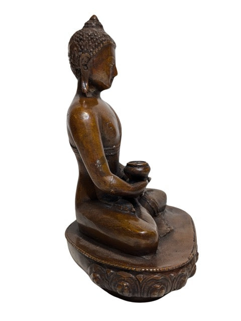 Underside of the Himalayan bronze Buddha