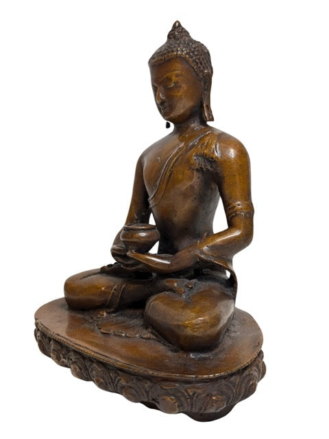 Flame-like ushnisha above the Buddha's head
