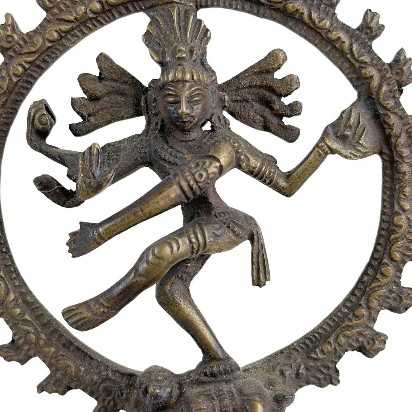 Let op 3x Shiva Nataraja Beelden – India – Kosmische Dans uitgevoerd in Brons.