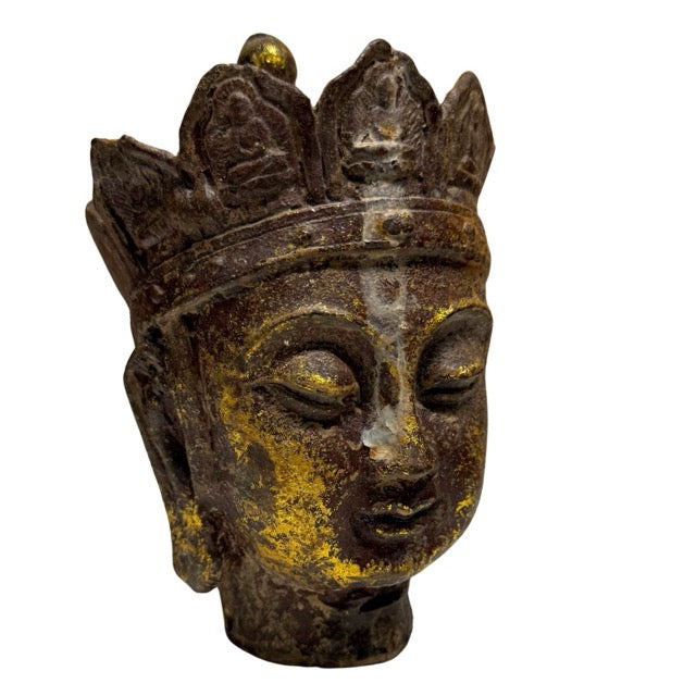 Calm compassionate expression of the larger Ksitigarbha head