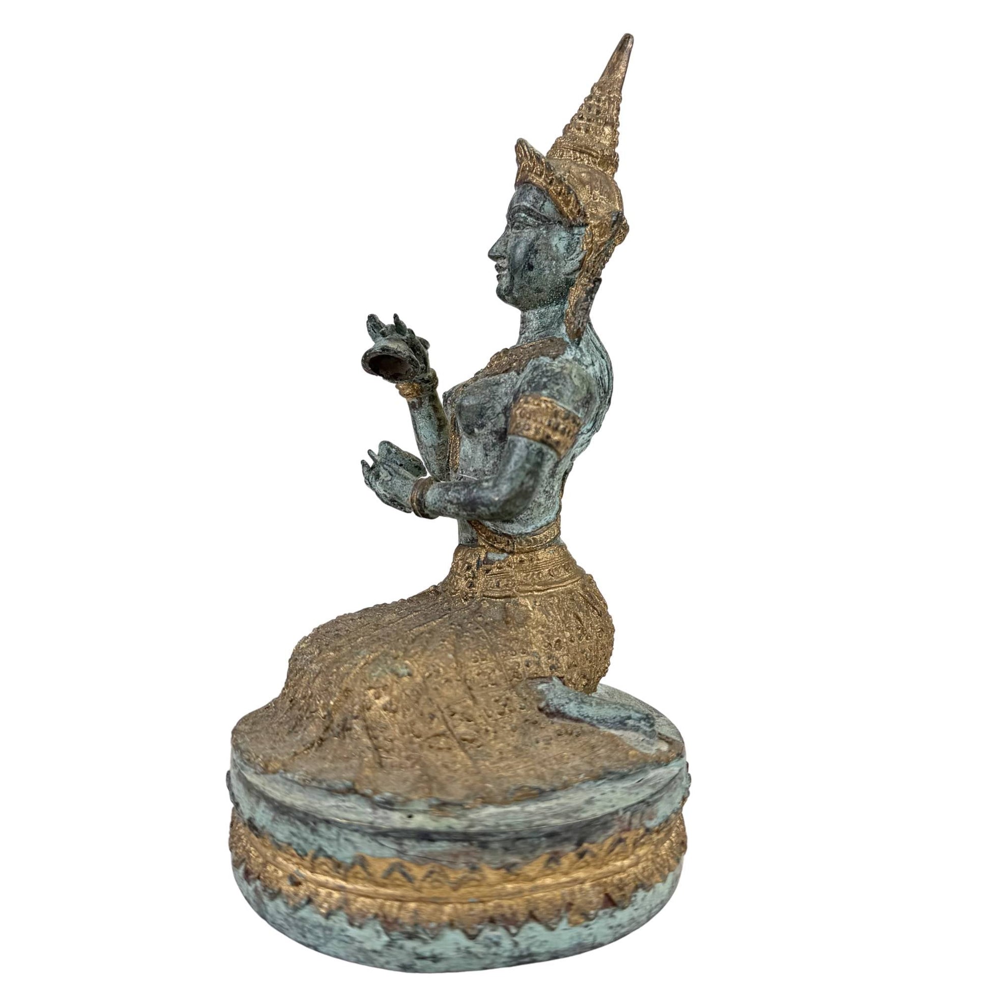 Traditionele Thaise bronzen muzikanten beelden

