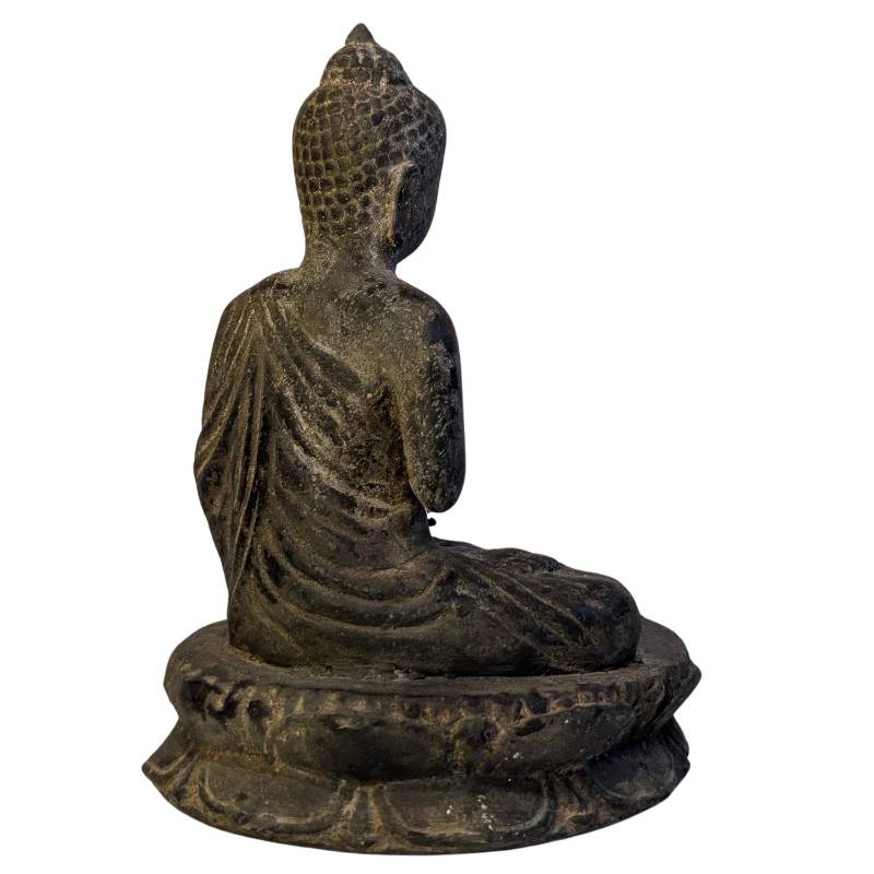 Base of the antique Cambodian bronze Buddha