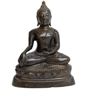 19th Century Thai Bronze Buddha in Bhumisparsha – 20.1 cm