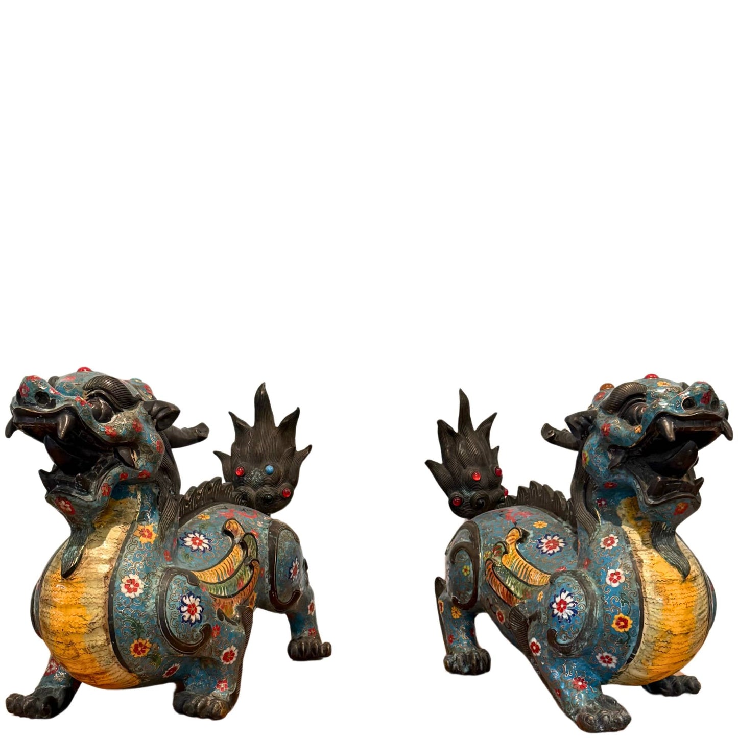 Paar Monumentale Antieke Pixiu – foo doggs