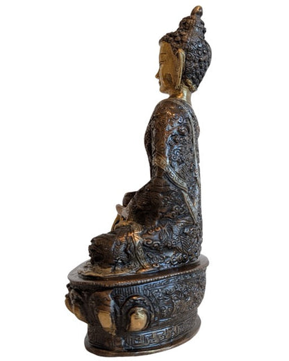 Earth-touching right hand of Shakyamuni Buddha