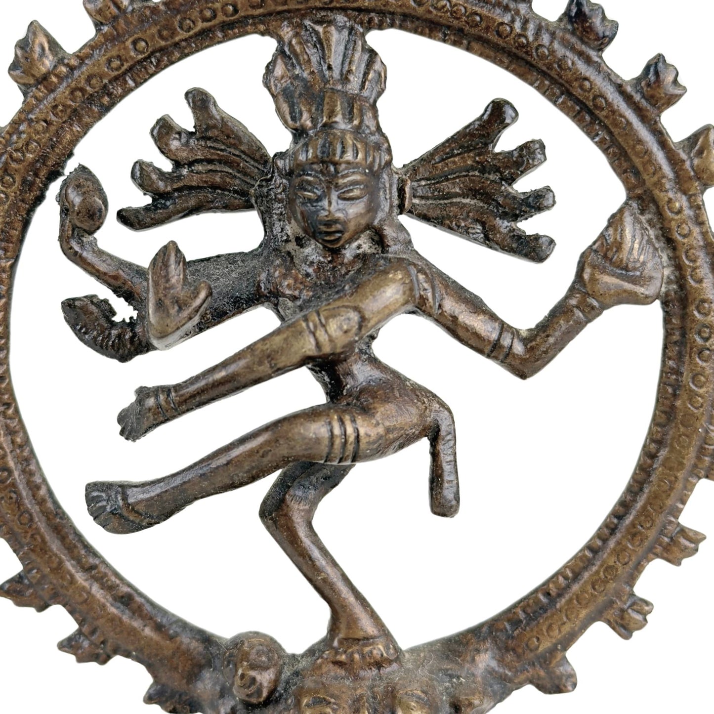 Let op 3x Shiva Nataraja Beelden – India – Kosmische Dans uitgevoerd in Brons.