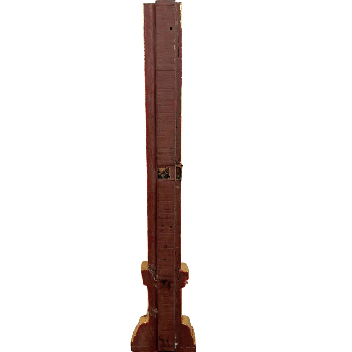 Monumentaal Birmaans Tempelfronton Ensemble (5-delig, ca. 200 cm hoog) – Mandalay-stijl (ca. 1900)