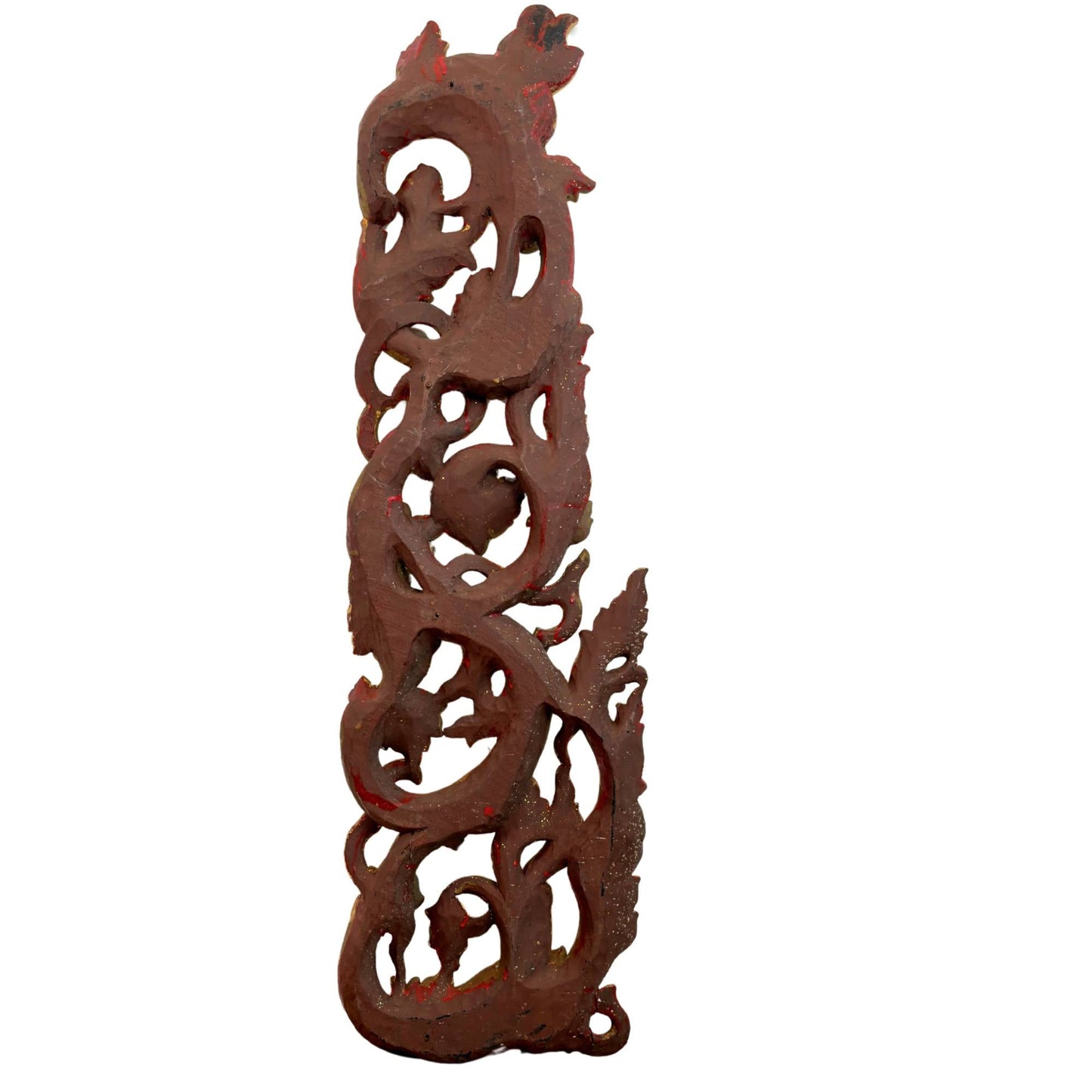 Monumentaal Birmaans Tempelfronton Ensemble (5-delig, ca. 200 cm hoog) – Mandalay-stijl (ca. 1900)