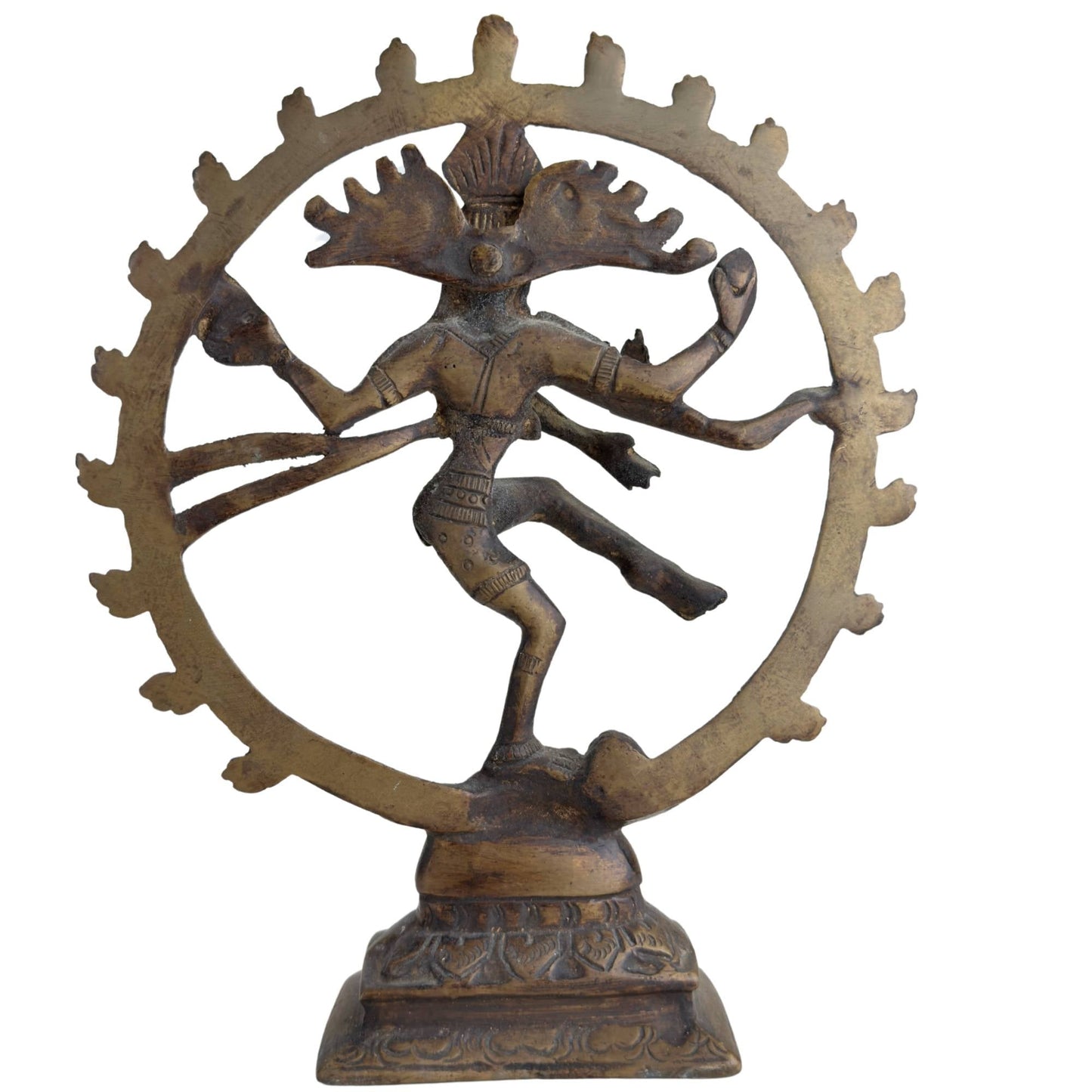 Indiaas Shiva Nataraja in brons en is handmatig bewerkt.