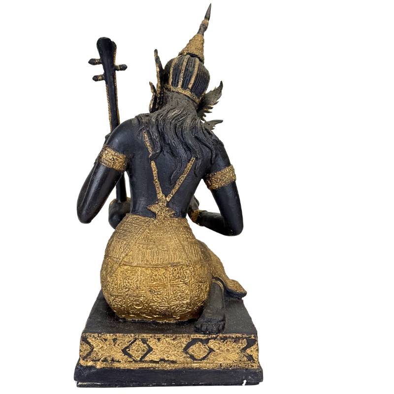 Handgemaakt bronzen muzikant beeld
