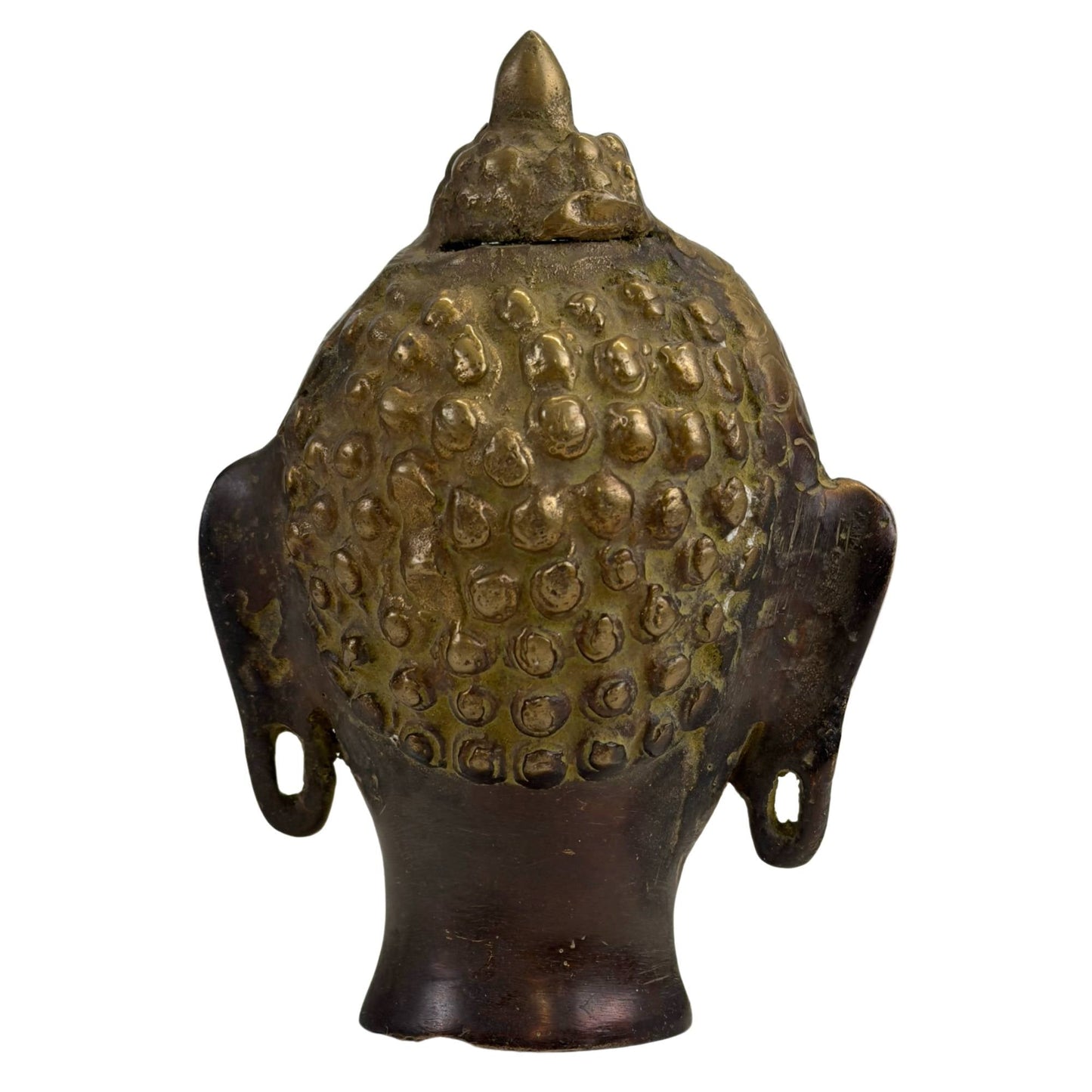 Bronzen Boeddha Hoofd – Thaise Stijl – Decoratief Sculptuur