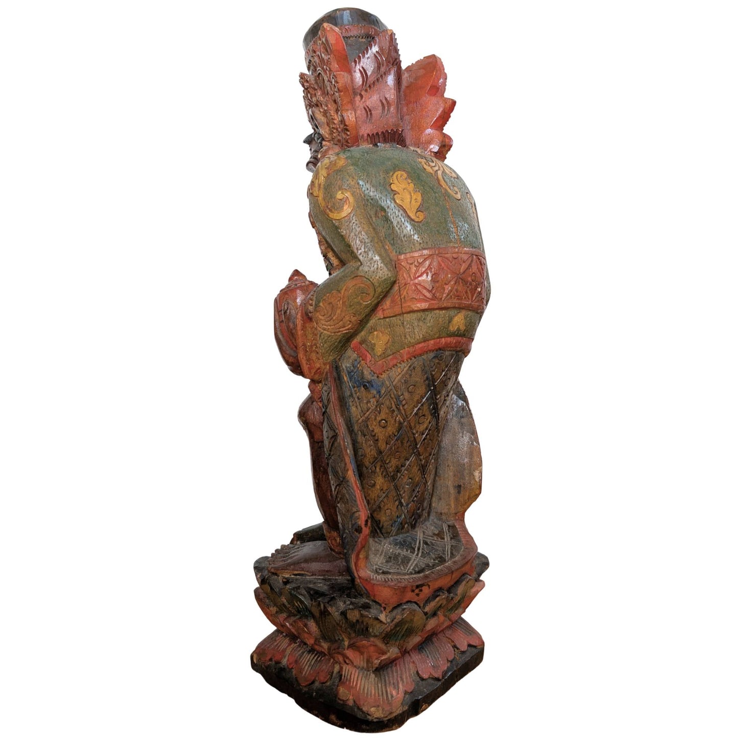 Vintage houten Rishi figuur
