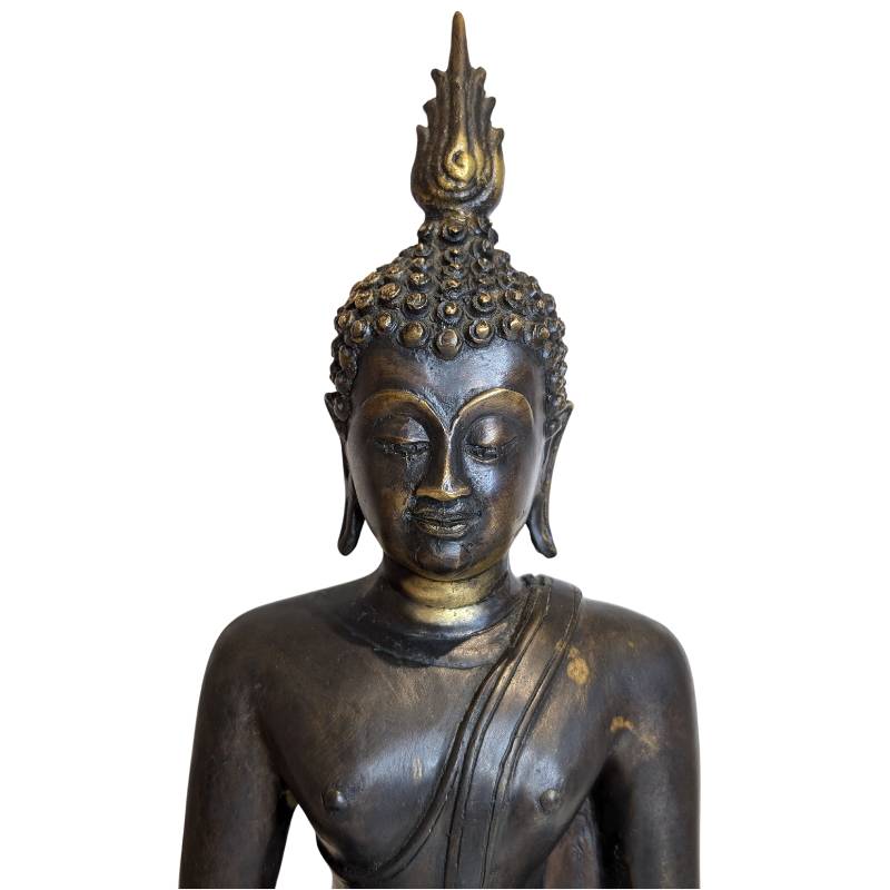 Bronzen mediterende Boeddha
