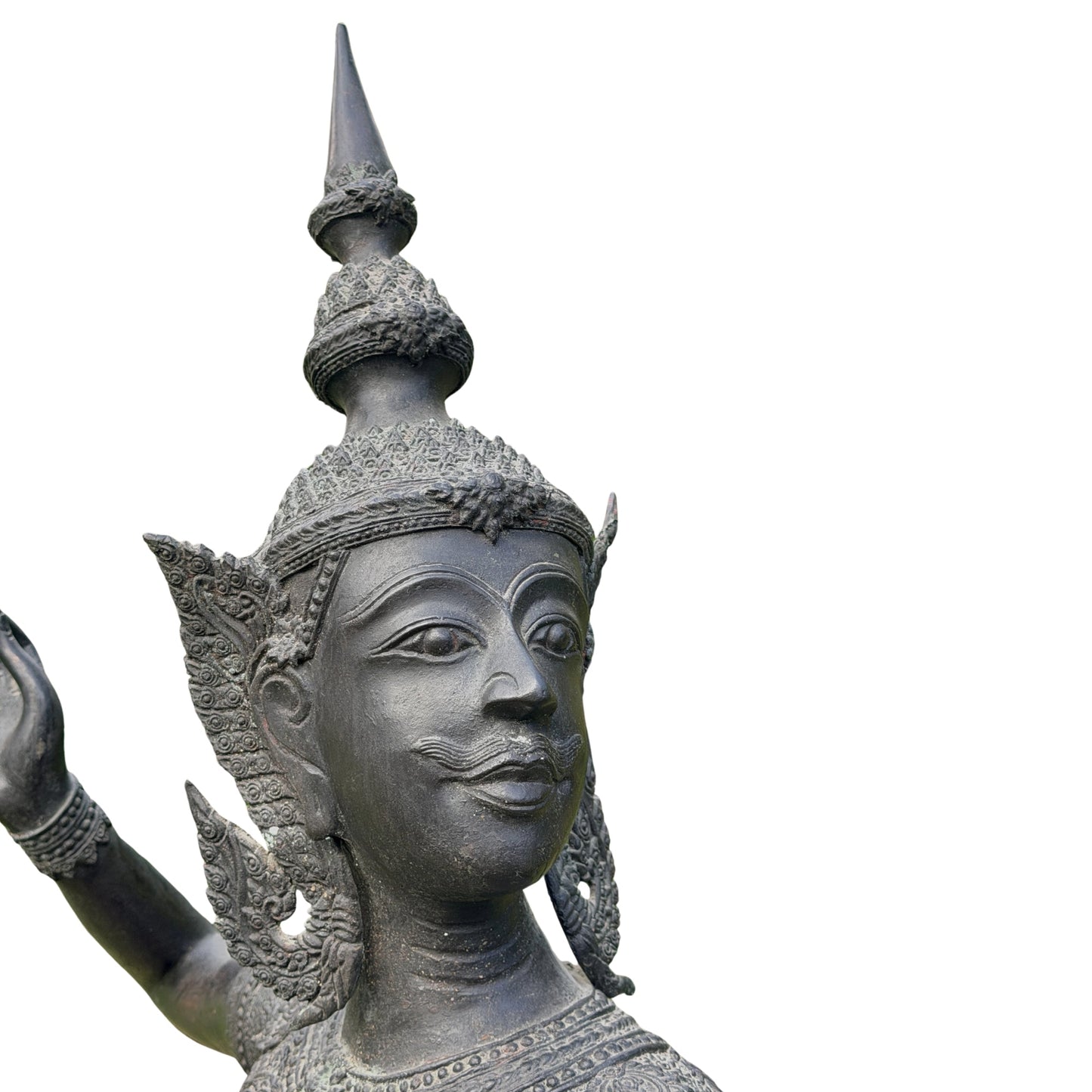Thaise Phra Ram bronzen sculptuur – detail ornamentiek