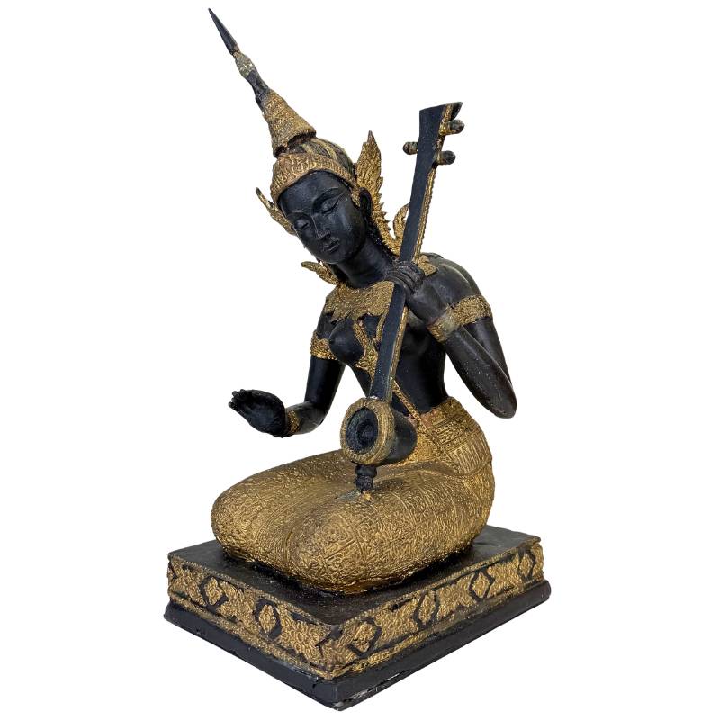 Antieke stijl Thaise muzikant beeld
