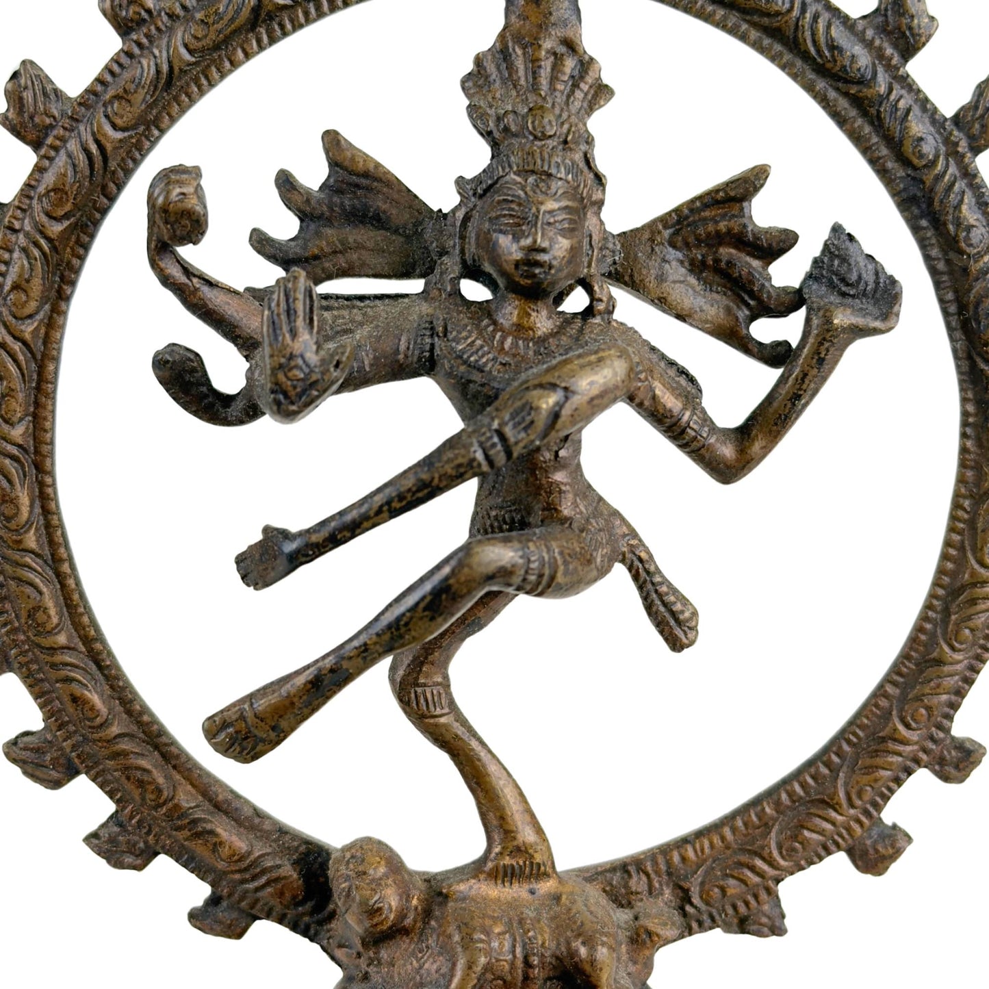 Let op 3x Shiva Nataraja Beelden – India – Kosmische Dans uitgevoerd in Brons.