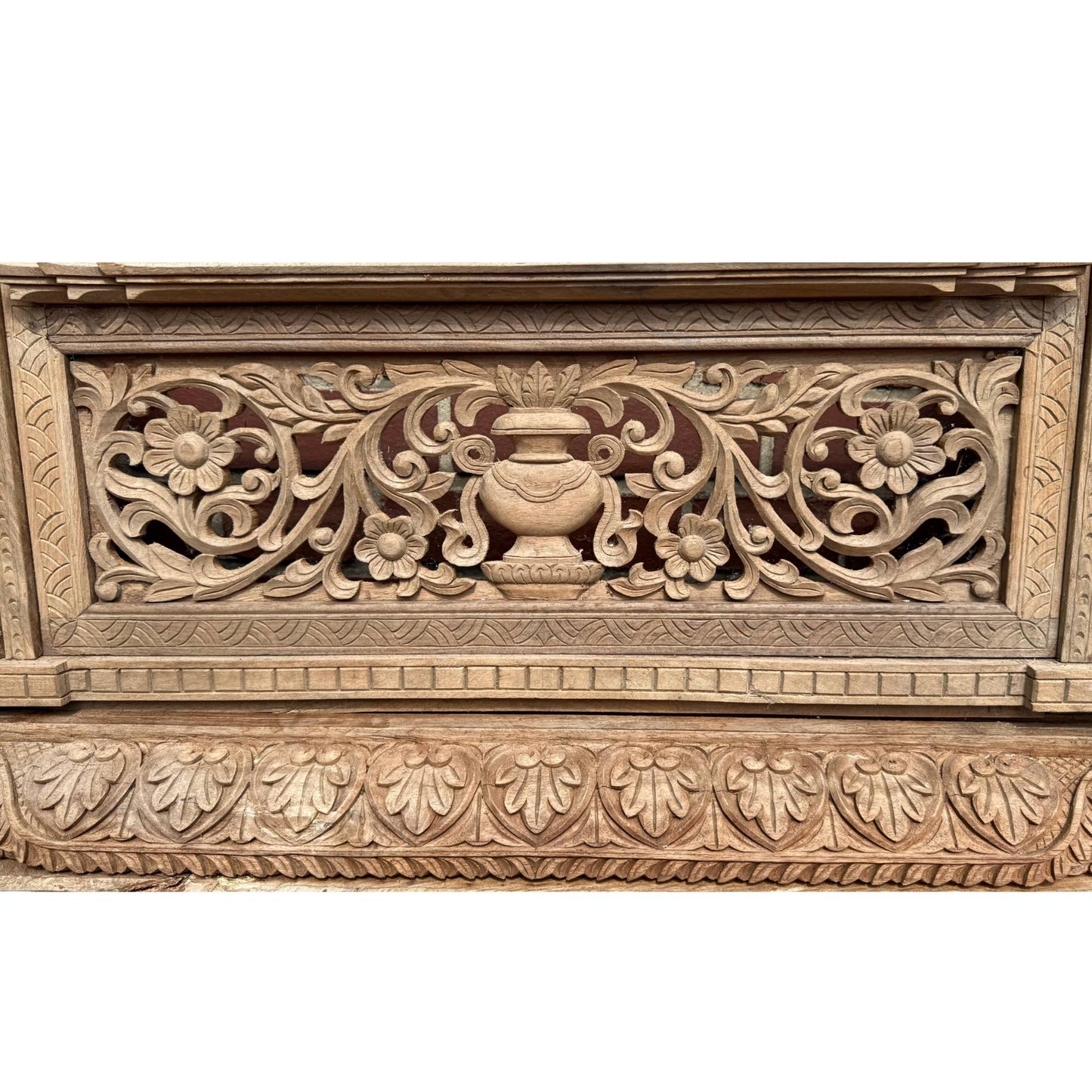 Architecturaal topstuk 1stbuddha Nepalees teakhout frame 365cm