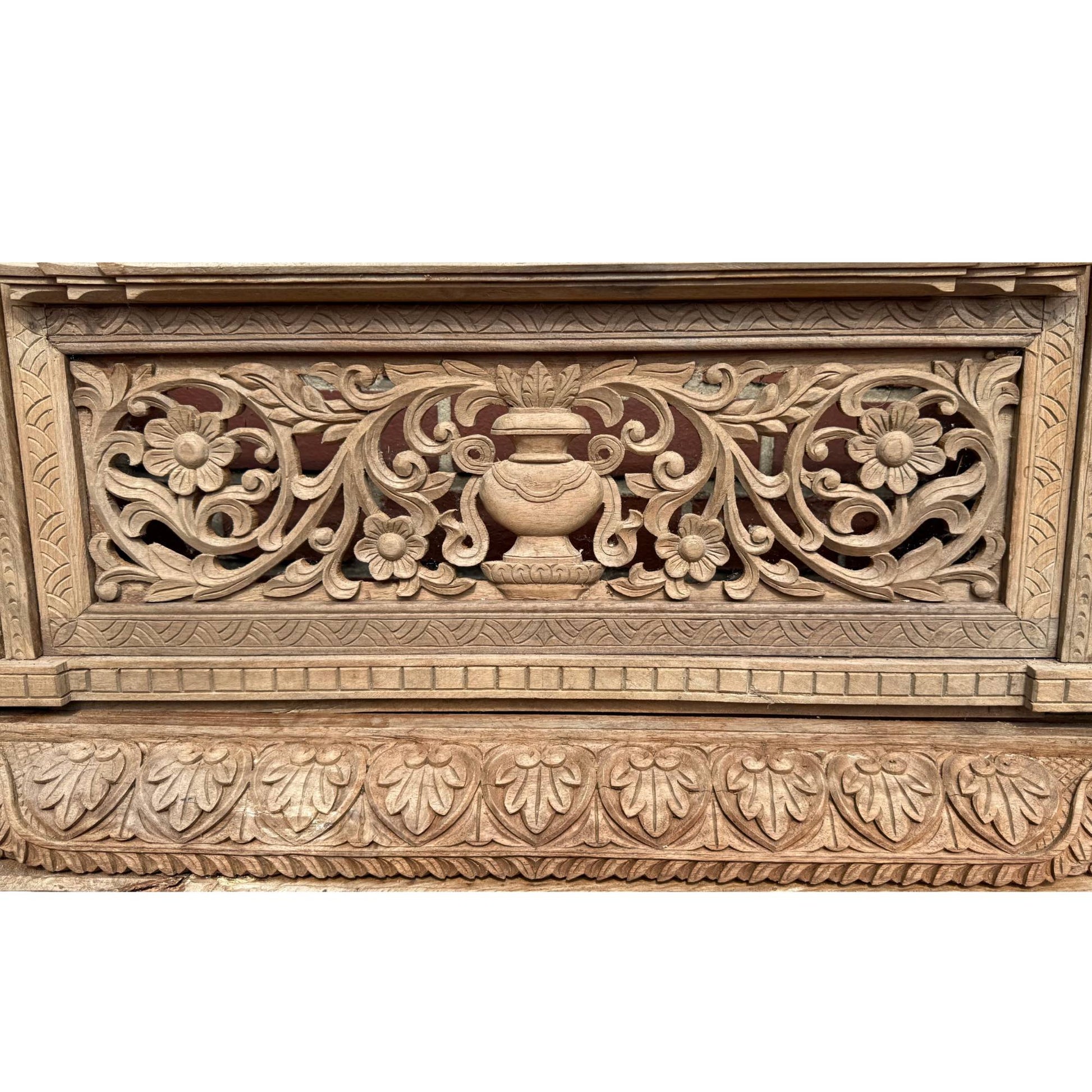 Architecturaal topstuk 1stbuddha Nepalees teakhout frame 365cm