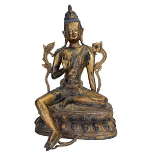 Prachtige Avalokiteshvara – Sino-Tibetaanse stijl – 2e helft 20e eeuw