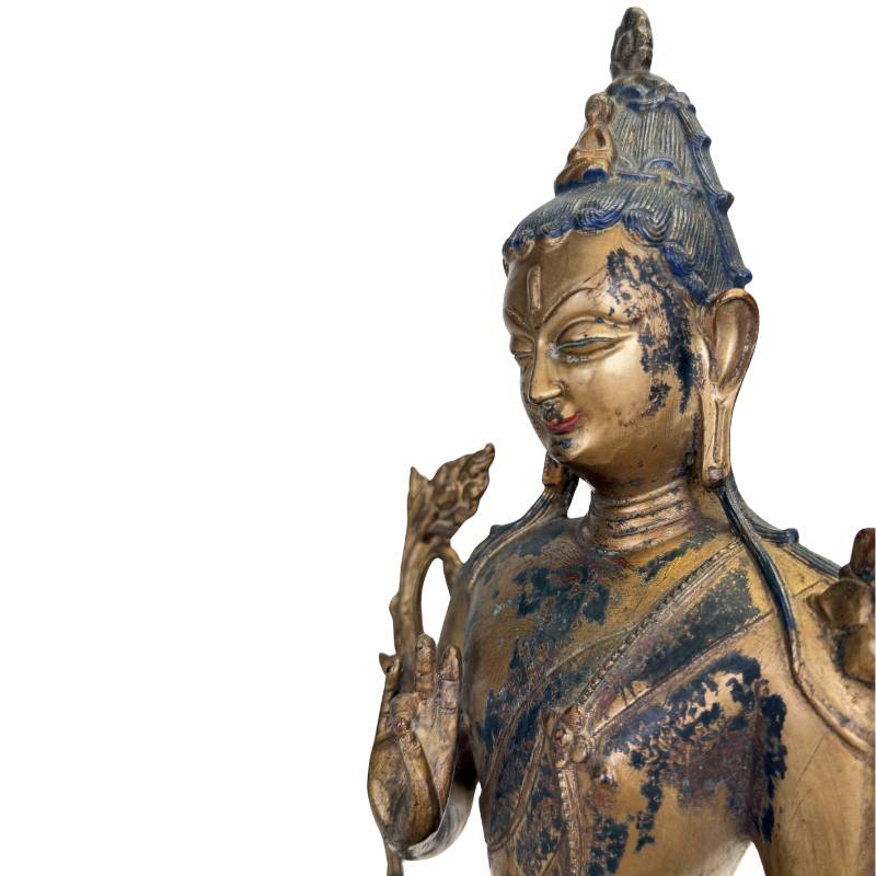 Exclusief Aziatisch bronswerk Bodhisattva