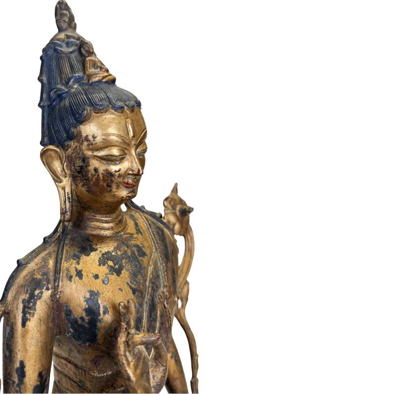 Tibetaanse stijl Bodhisattva goudkleurig brons
