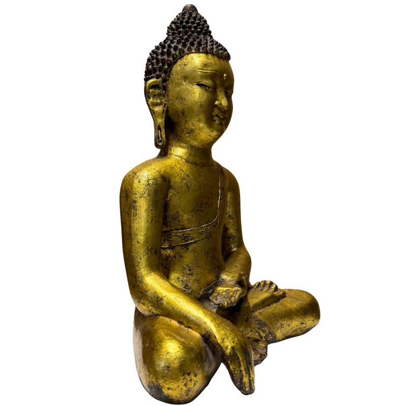 Verguld ijzeren Boeddha sculptuur China historisch erfgoed