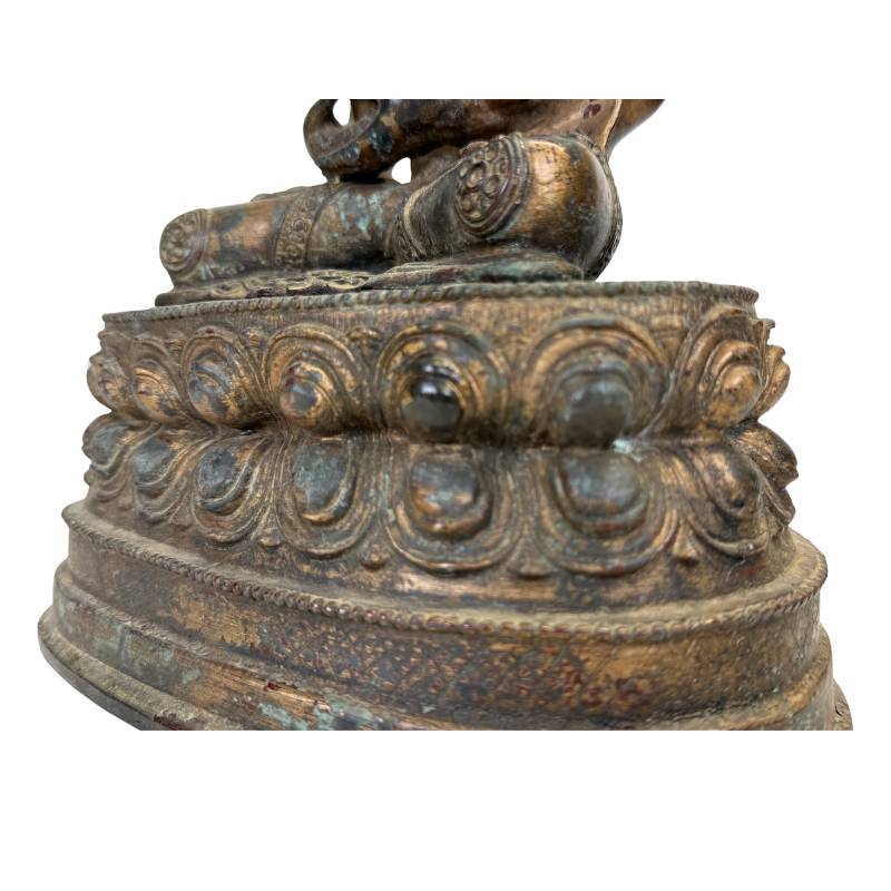 Healing Buddha Bhaisajyaguru in verguld brons stijl