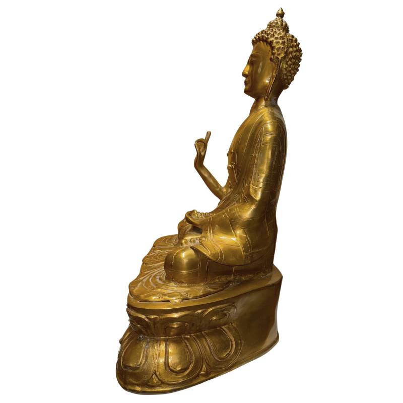 Abhaya mudra Boeddha beeld voor spirituele veiligheid, bescherming en het wegnemen van angst