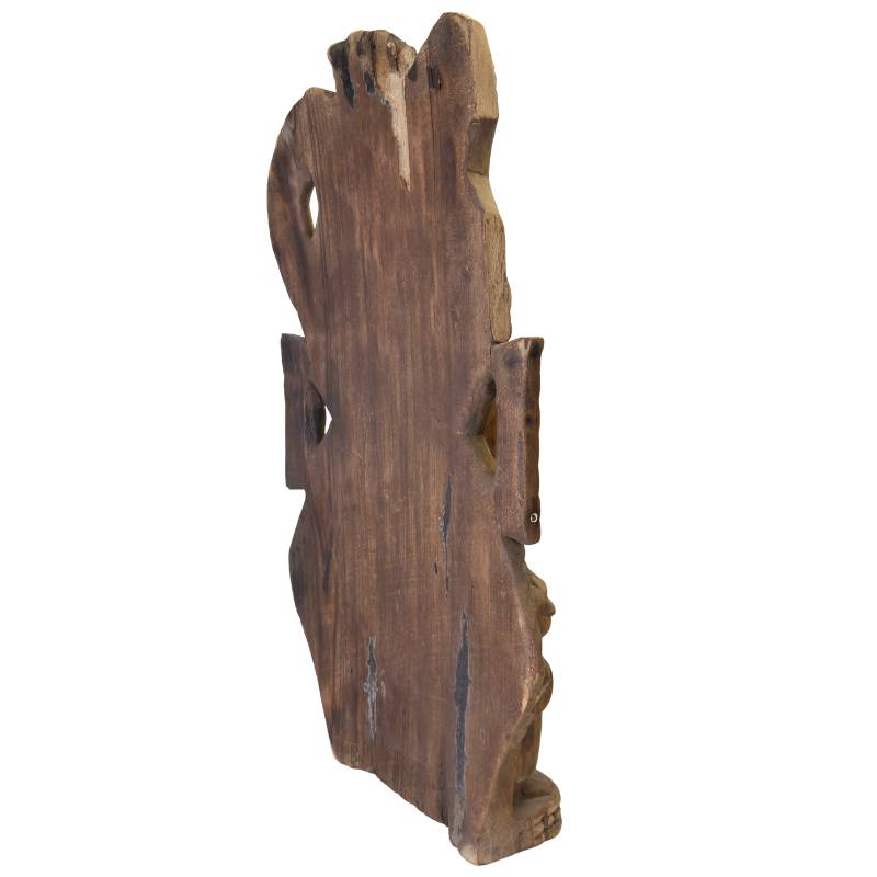 Afrikaanse kunst houten beeld moeder en kind symboliek