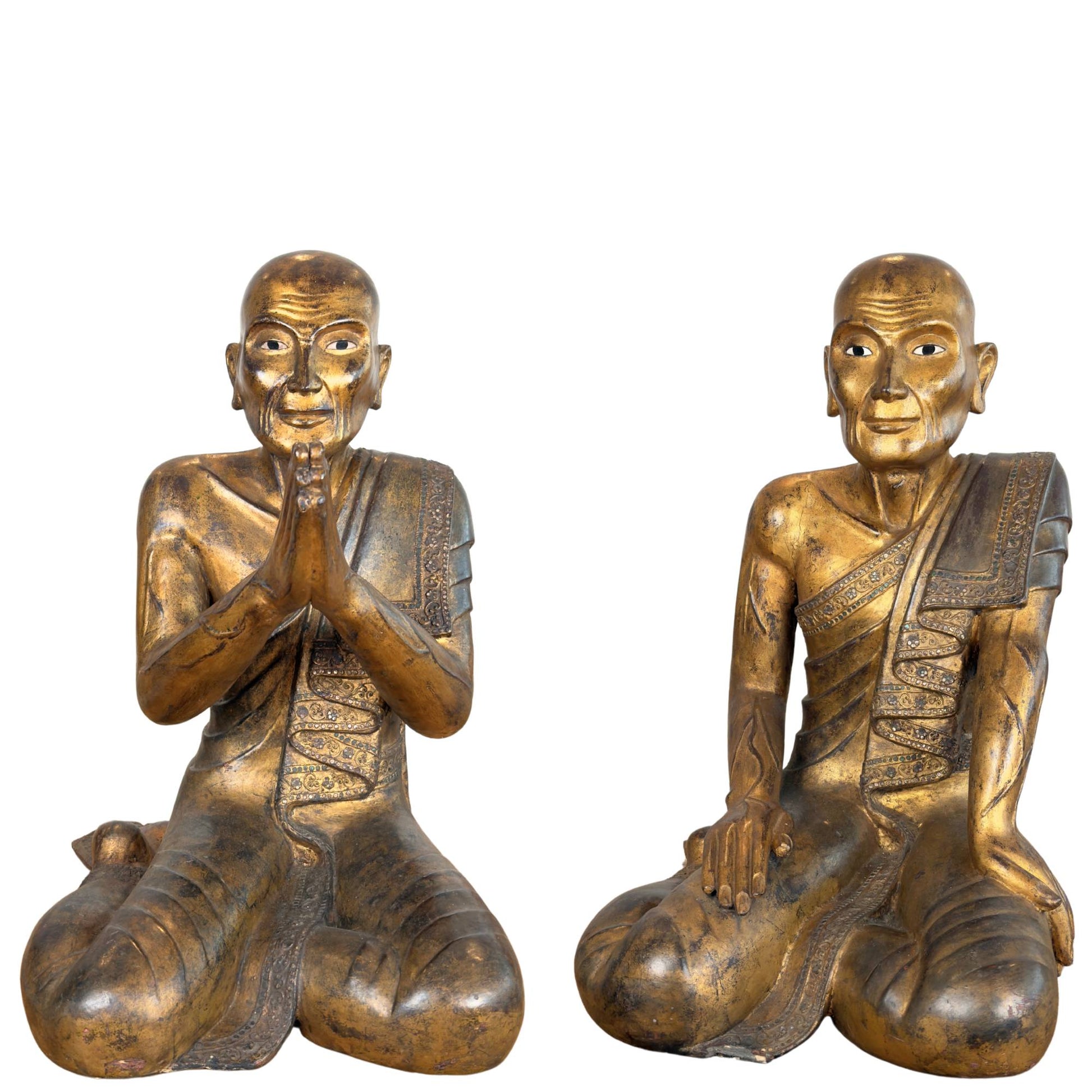 Antikes Burmesisches Ensemble aus Mandalay