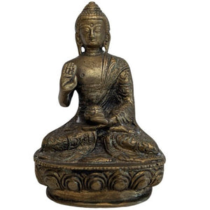 Kleine bronzen Boeddha in Abhaya mudra – Nepal