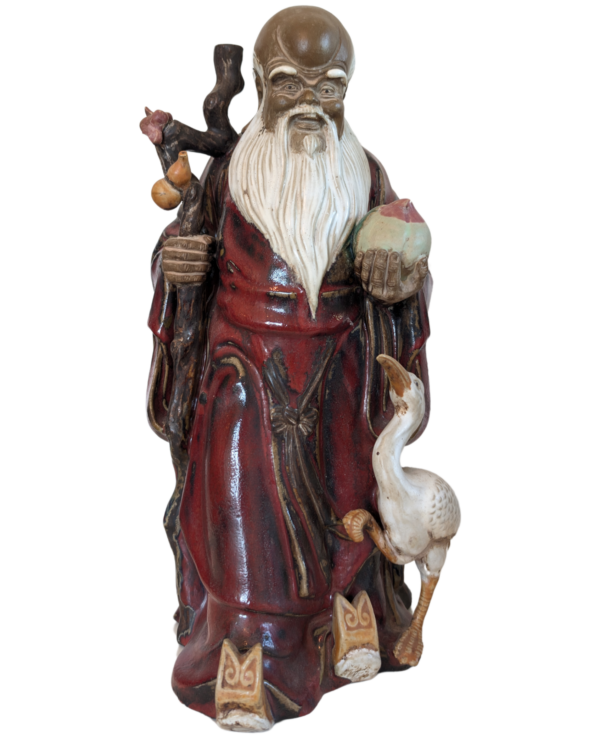 Sanxing figuren Fu, Lu en Shou voor geluk, voorspoed en een lang leven.