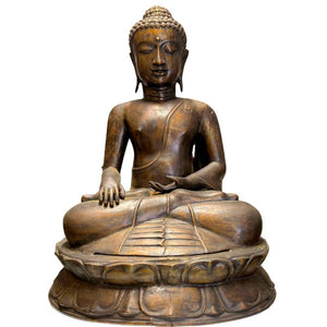 Monumentale Javaanse Boeddha Shakyamuni – Bhumisparsha Mudra – 58 cm – 7,5 kg