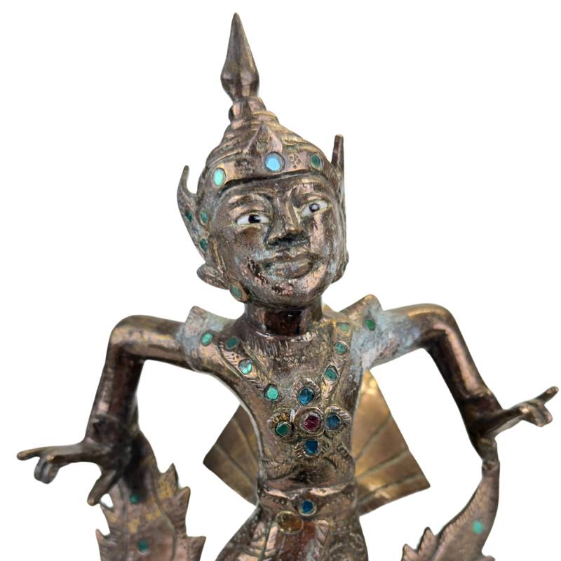 Antieke Thai Kinnara uniek investment-grade verzamelobject.